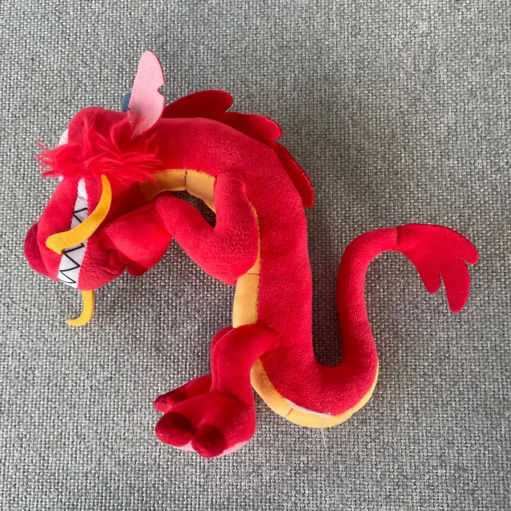 Disney Mulan Mushu Dragon Plush Red Stuffed Animal Toy 12 Inch